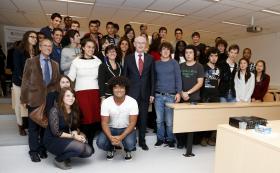 Visite d’Herman Van Rompuy, à l’Institut Villebon - Georges Charpak 
