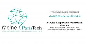 Webinaire RACINE ParisTech « Parole d’experts en formation à distance »